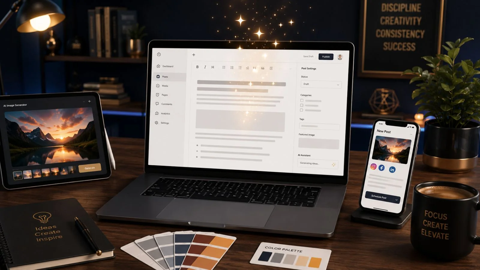 Content-Erstellung mit KI für KMU aus Hannover: Texte, Bilder, Social-Media-Grafiken, Infografiken und Videos automatisiert produzieren mit ChatGPT, Claude, Midjourney, Gemini, Runway – in eigener Markenstimme, DSGVO-konform und mit klarem ROI